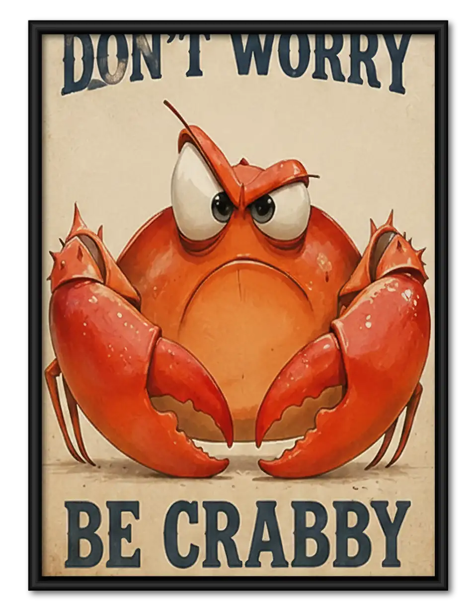 Do Not Worry Be Crabby Wall Art 1