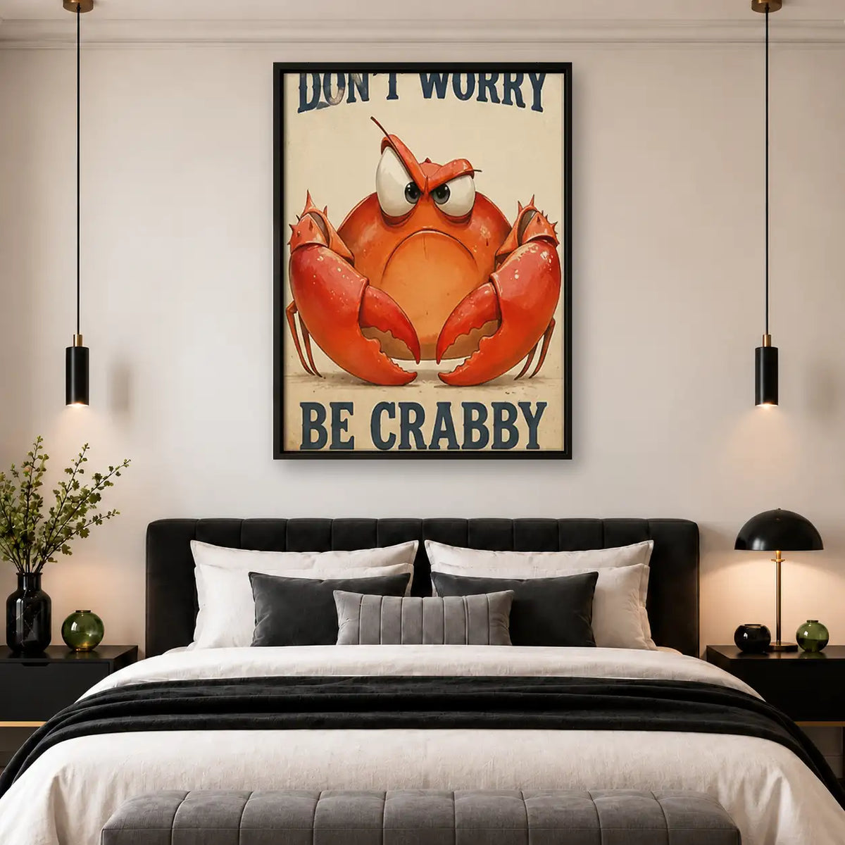 Do Not Worry Be Crabby Wall Art 4