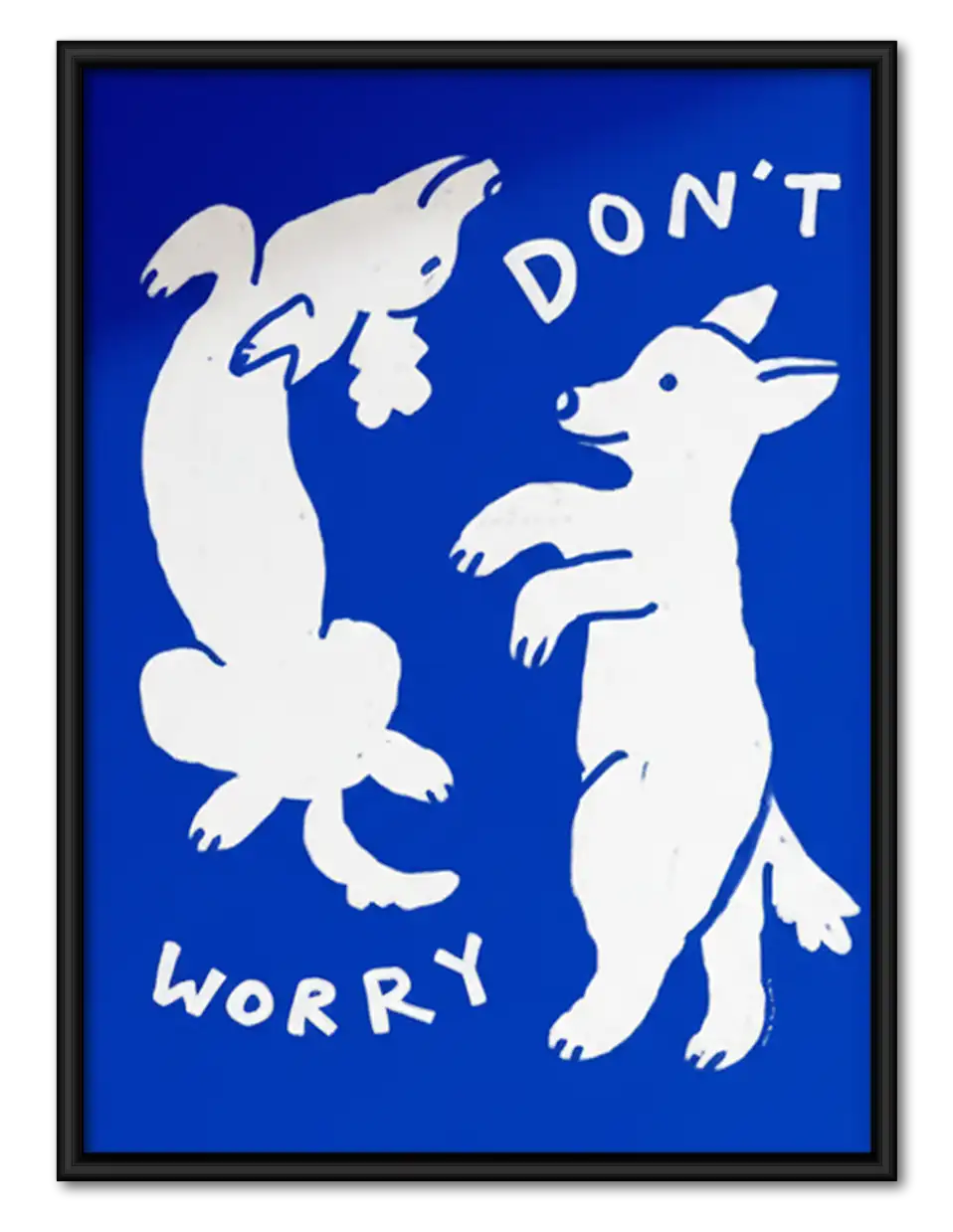 Do Not Worry Dog Silhouettes Wall Art 1