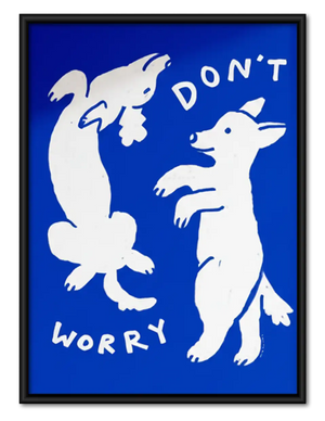 Do Not Worry Dog Silhouettes Wall Art