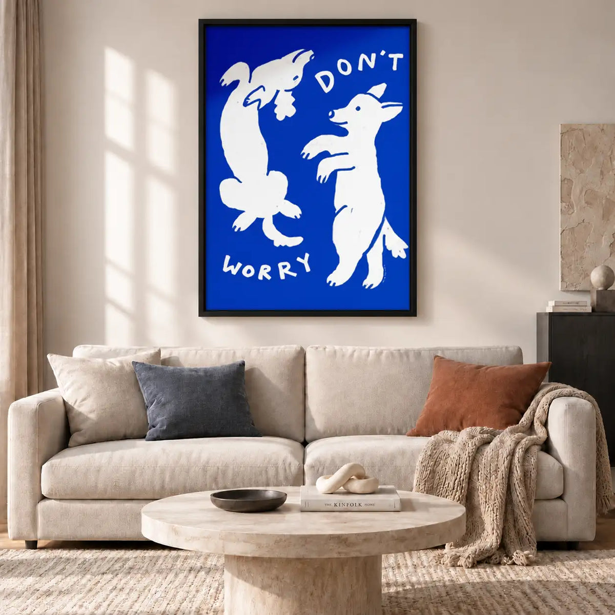 Do Not Worry Dog Silhouettes Wall Art 2