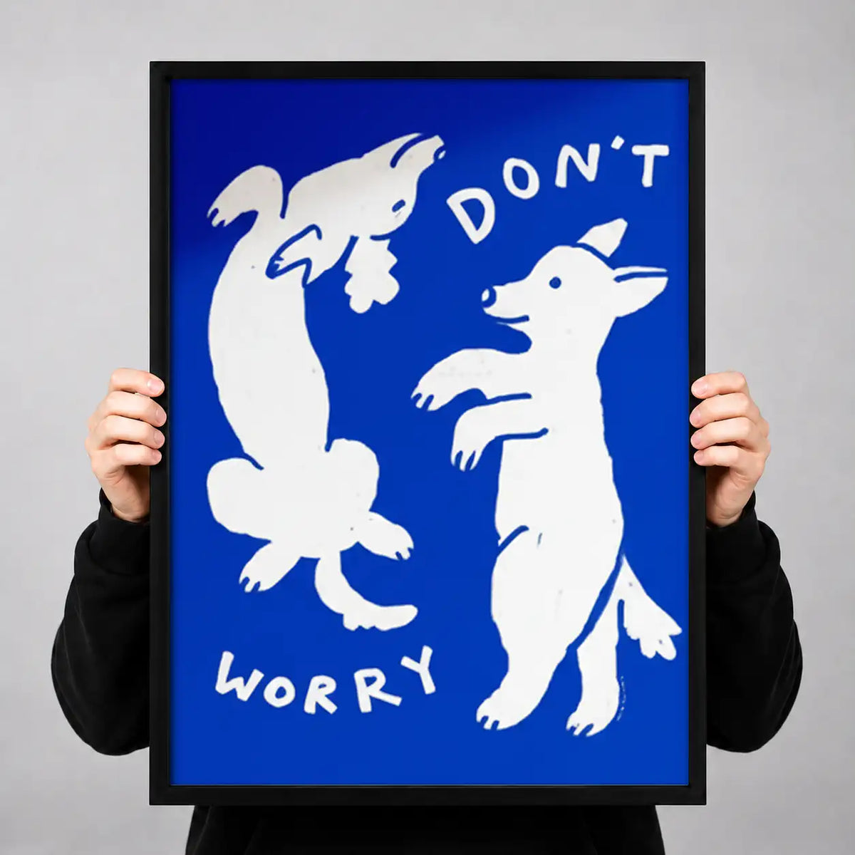 Do Not Worry Dog Silhouettes Wall Art 3