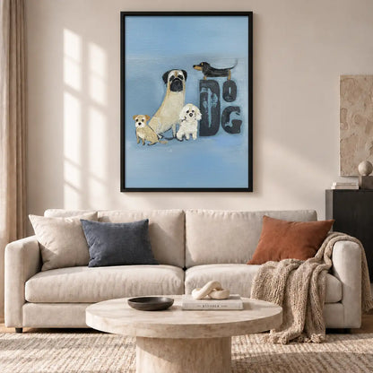 Dog Family Spelling DOG Wall Art 2
