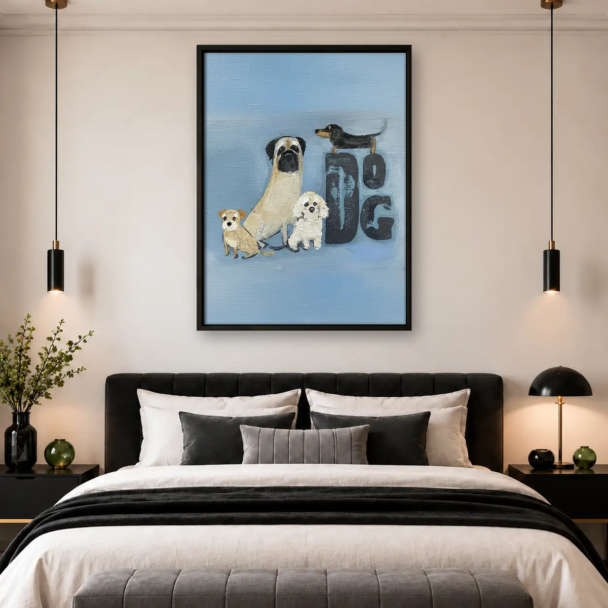 Dog Family Spelling DOG Wall Art 4