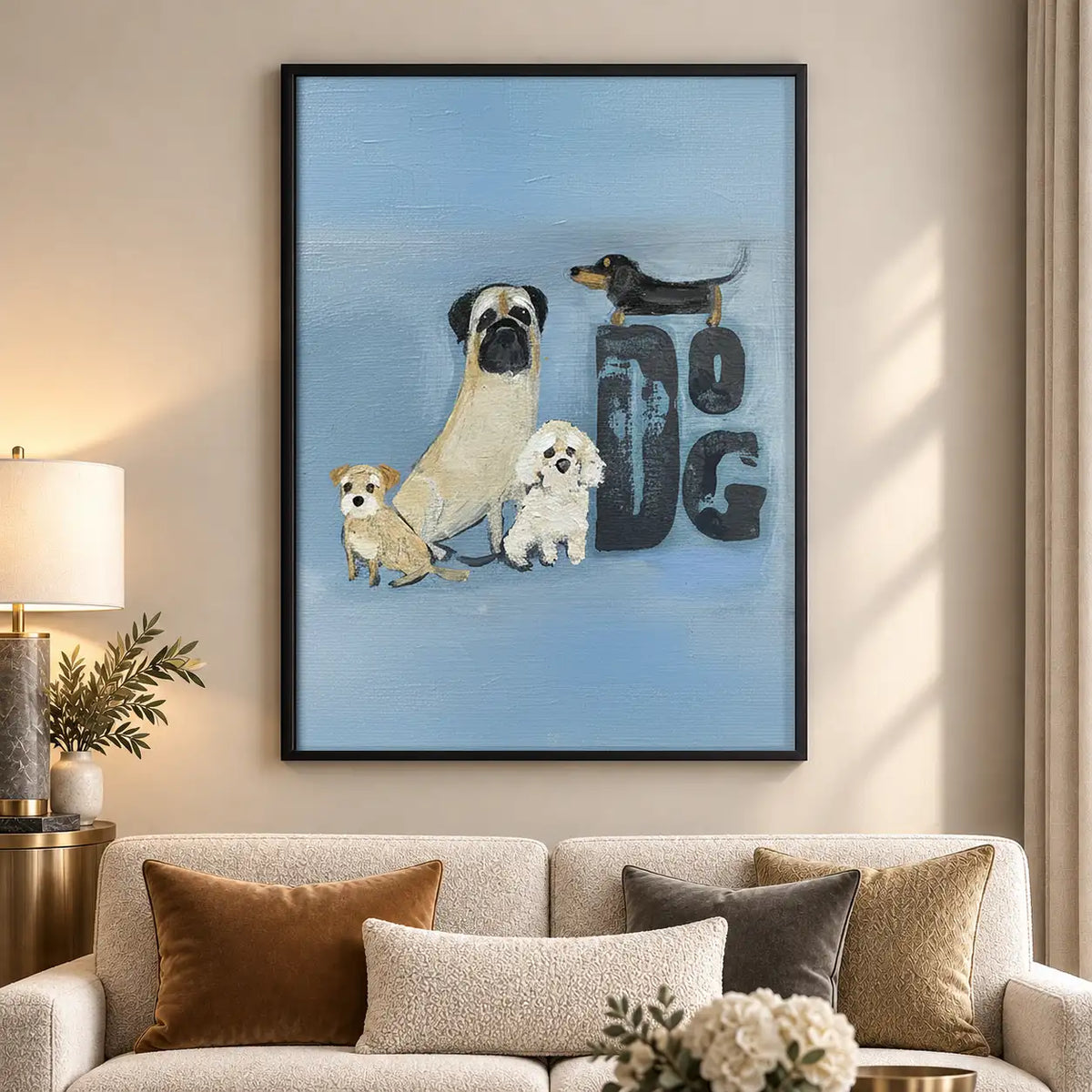 Dog Family Spelling DOG Wall Art 5