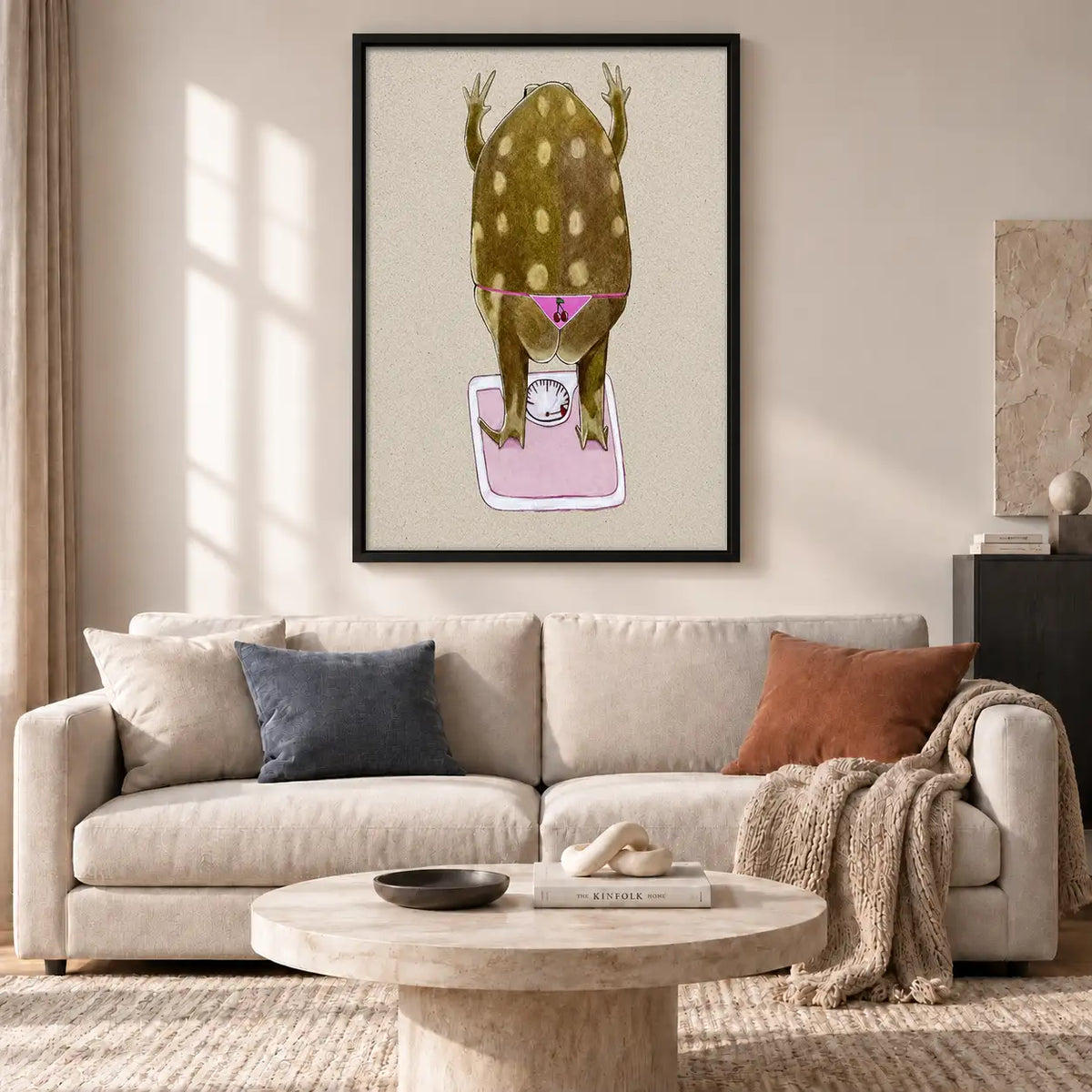 Dog Peeking into Food Bowl Wall Art 2