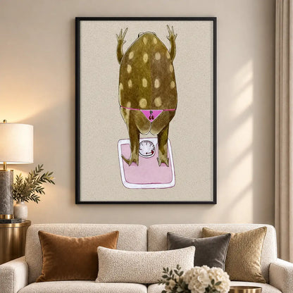 Dog Peeking into Food Bowl Wall Art 5
