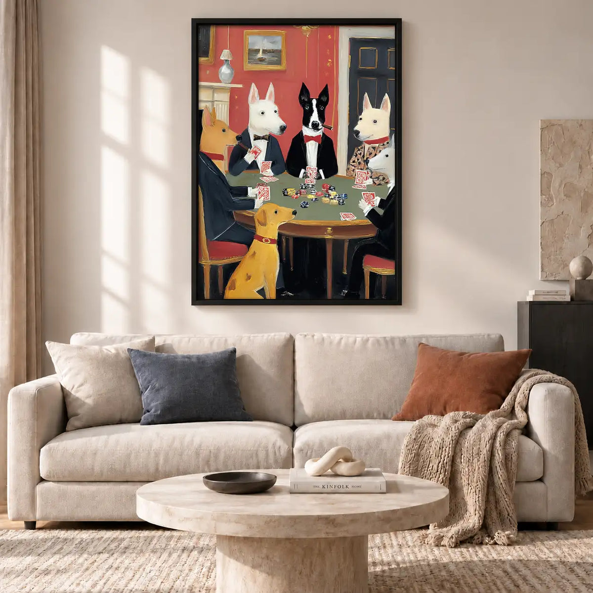 Dogs Playing Poker Party Wall Art 2