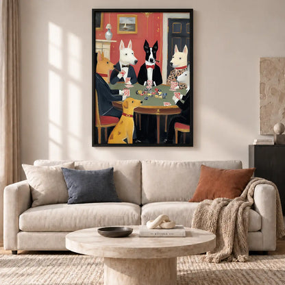 Dogs Playing Poker Party Wall Art 2