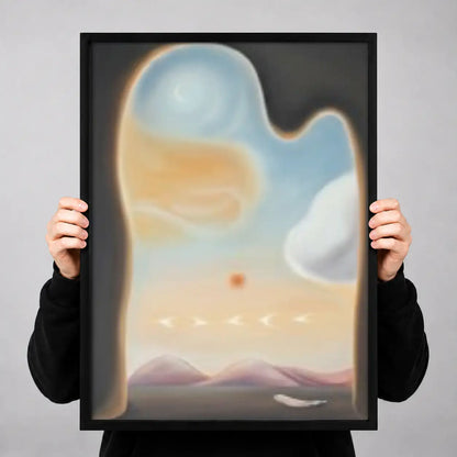 Dreamy Pastel Orb Landscape Wall Art 3