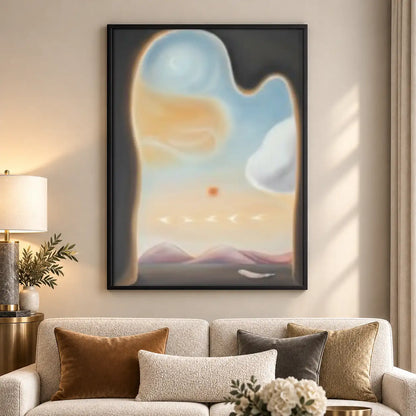 Dreamy Pastel Orb Landscape Wall Art 5
