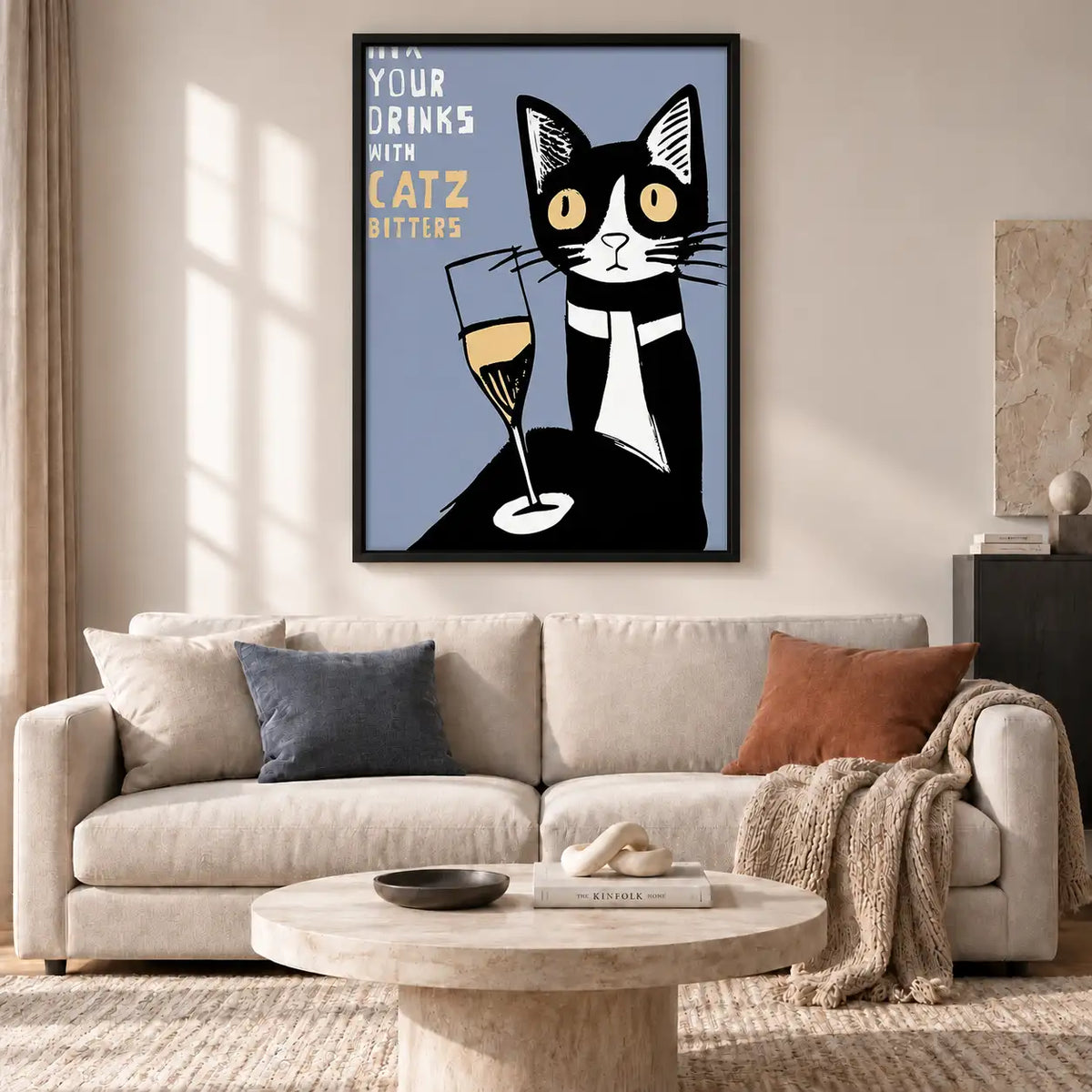 Drinks with Cat Bitters Wall Art 2