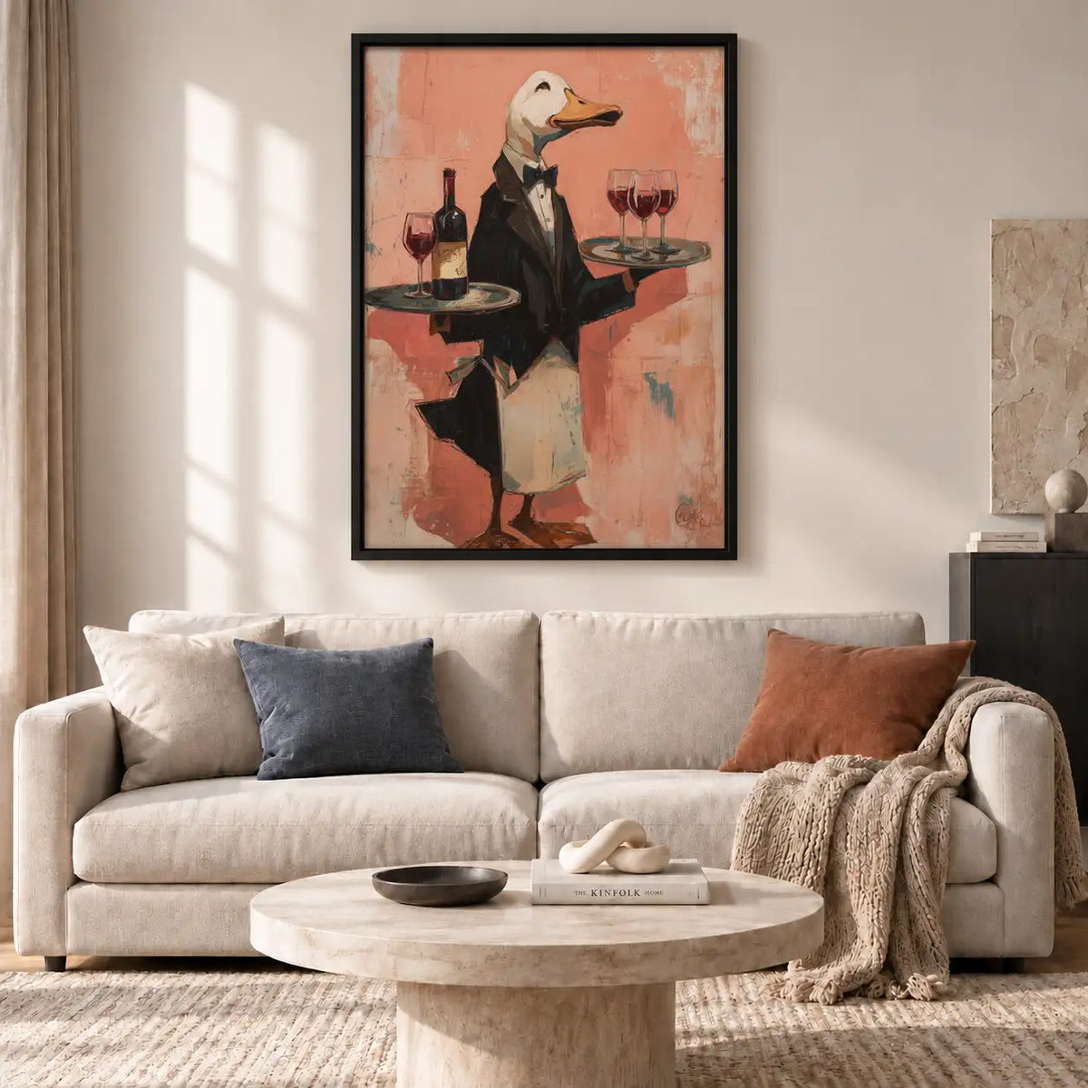 Duck Serving Wine Wall Art 2