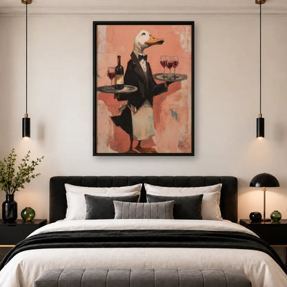 Duck Serving Wine Wall Art 4