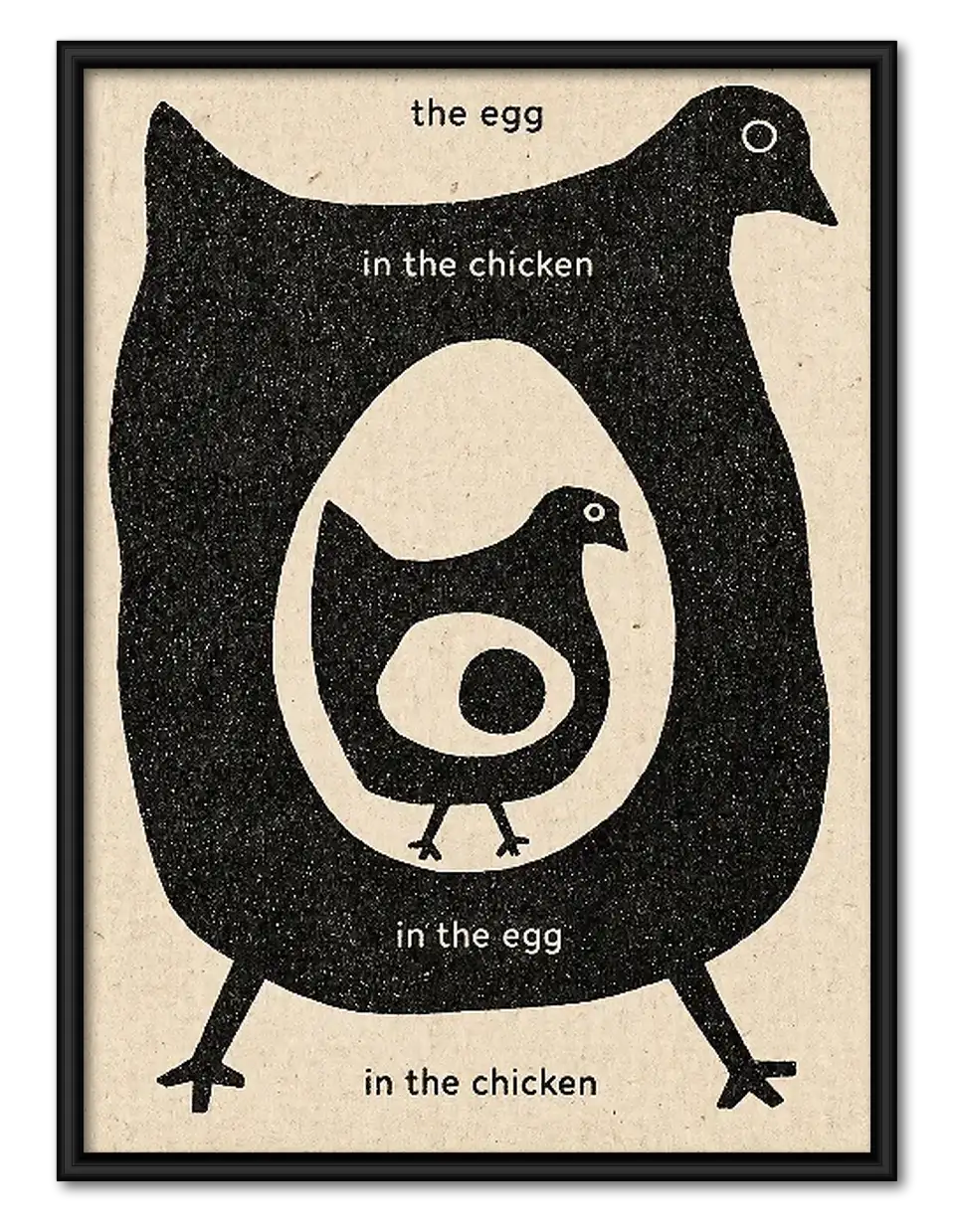 Egg in the Chicken Graphic Wall Art 1