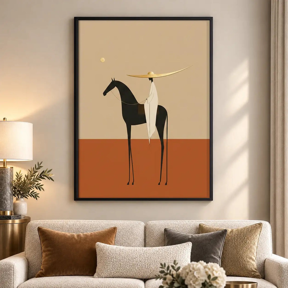 Elegant Greyhound with Tiny Umbrella Wall Art 5
