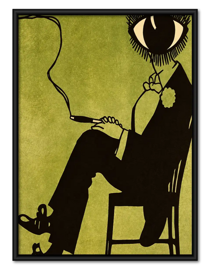 Elegant Woman with Black Cat Wall Art
