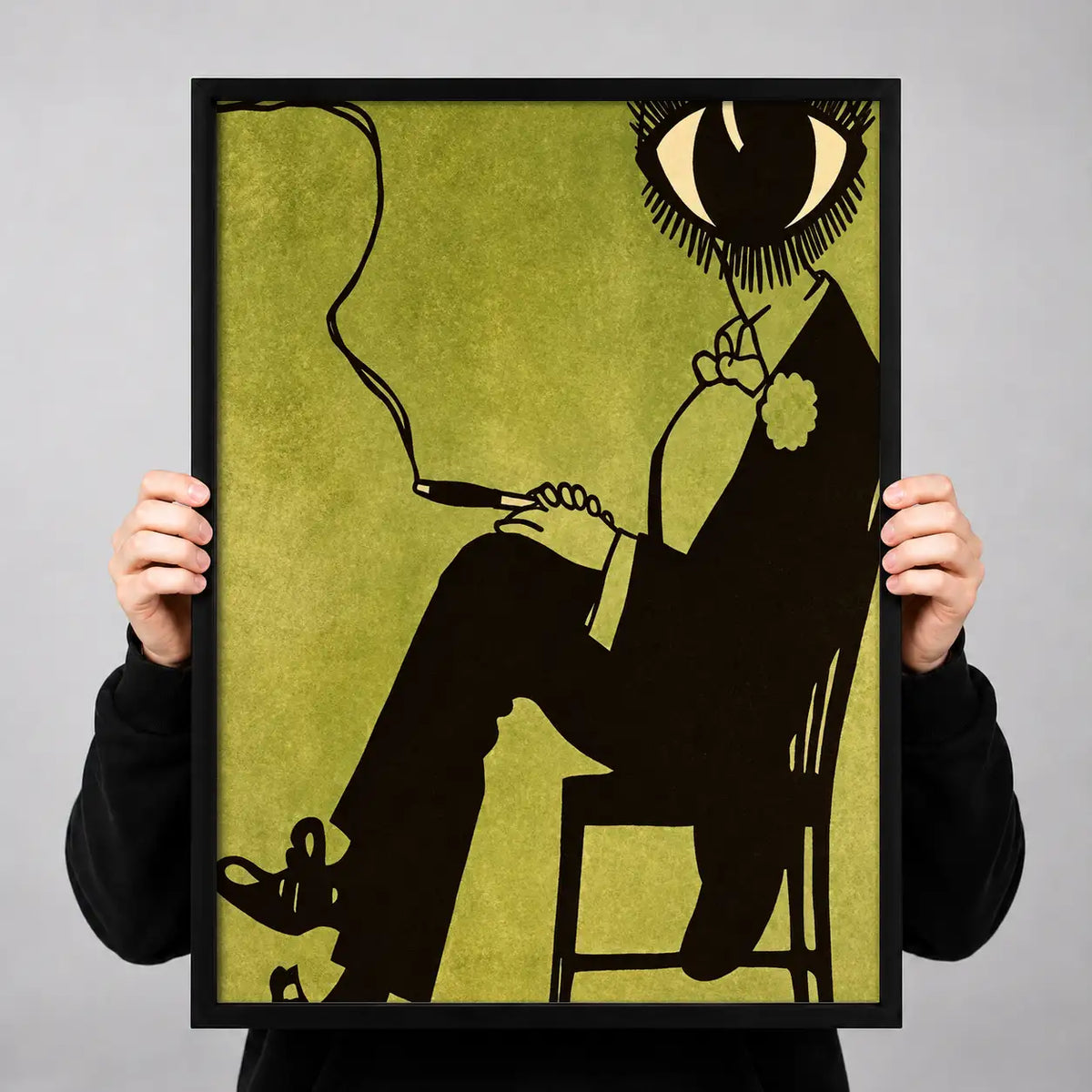 Elegant Woman with Black Cat Wall Art 3