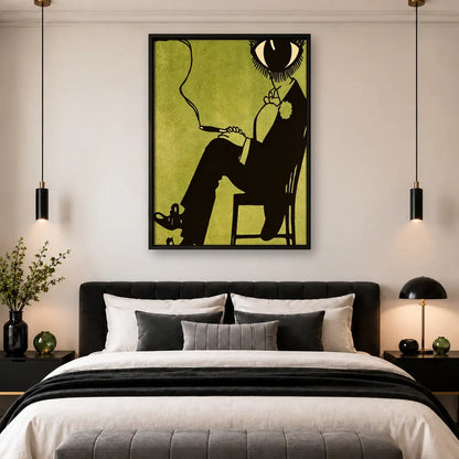 Elegant Woman with Black Cat Wall Art 4