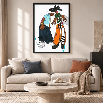 Fashionable Bird Couple Wall Art 2