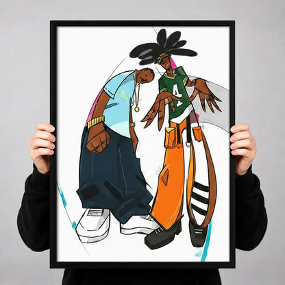Fashionable Bird Couple Wall Art 3