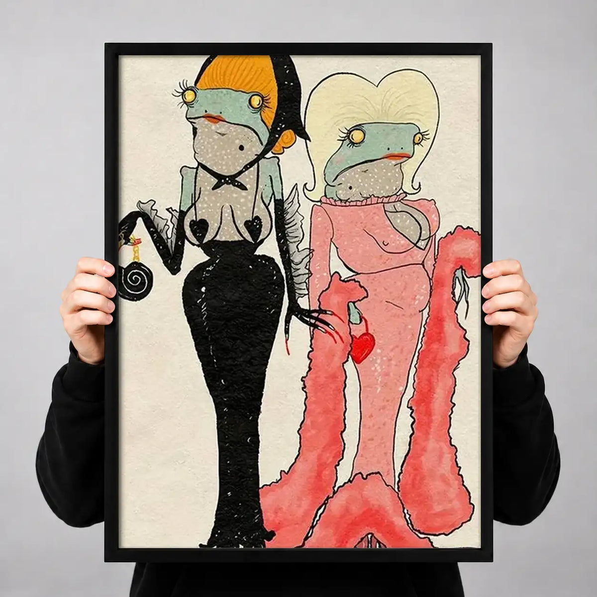 Fashionable Mouse Couple Wall Art 3