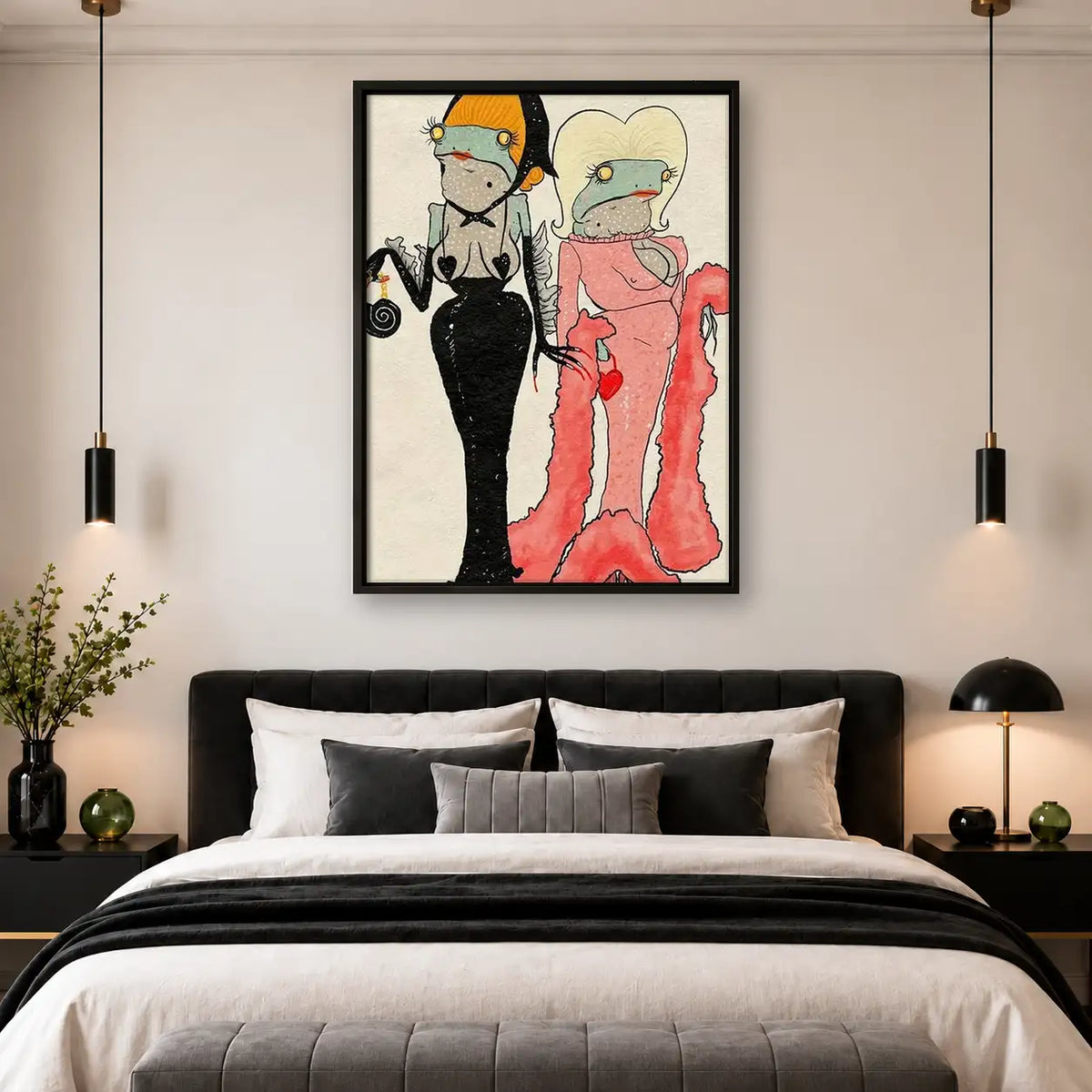 Fashionable Mouse Couple Wall Art 4