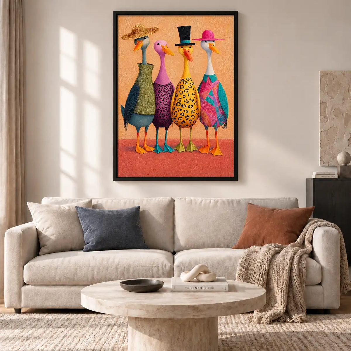 Fashionable Ostrich Quartet Wall Art 2