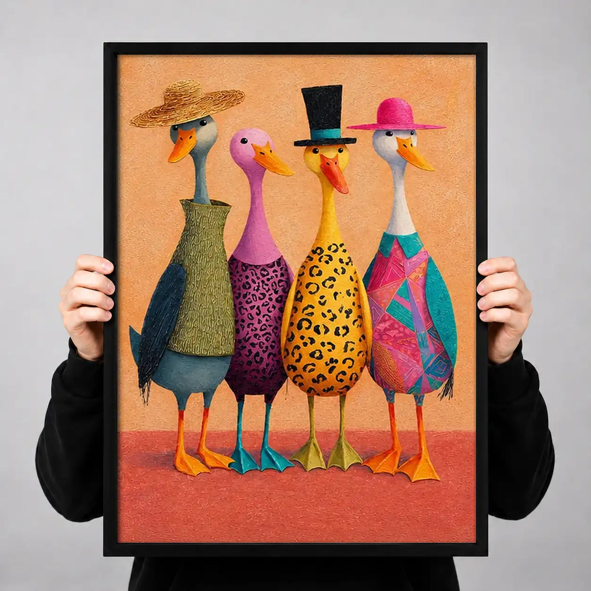 Fashionable Ostrich Quartet Wall Art 3