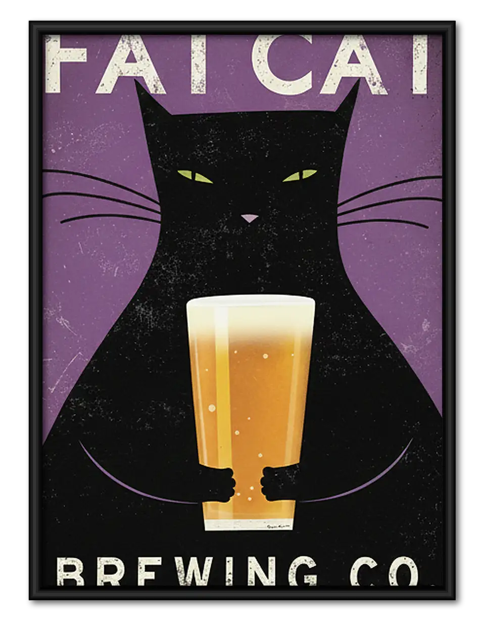 Fat Cat Brewing Company Wall Art 1