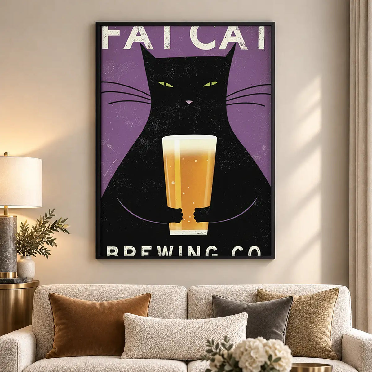 Fat Cat Brewing Company Wall Art 5