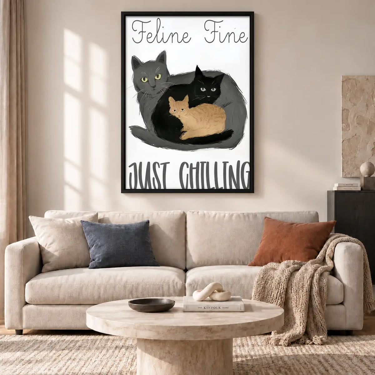 Feline Fine Just Chilling Wall Art 2