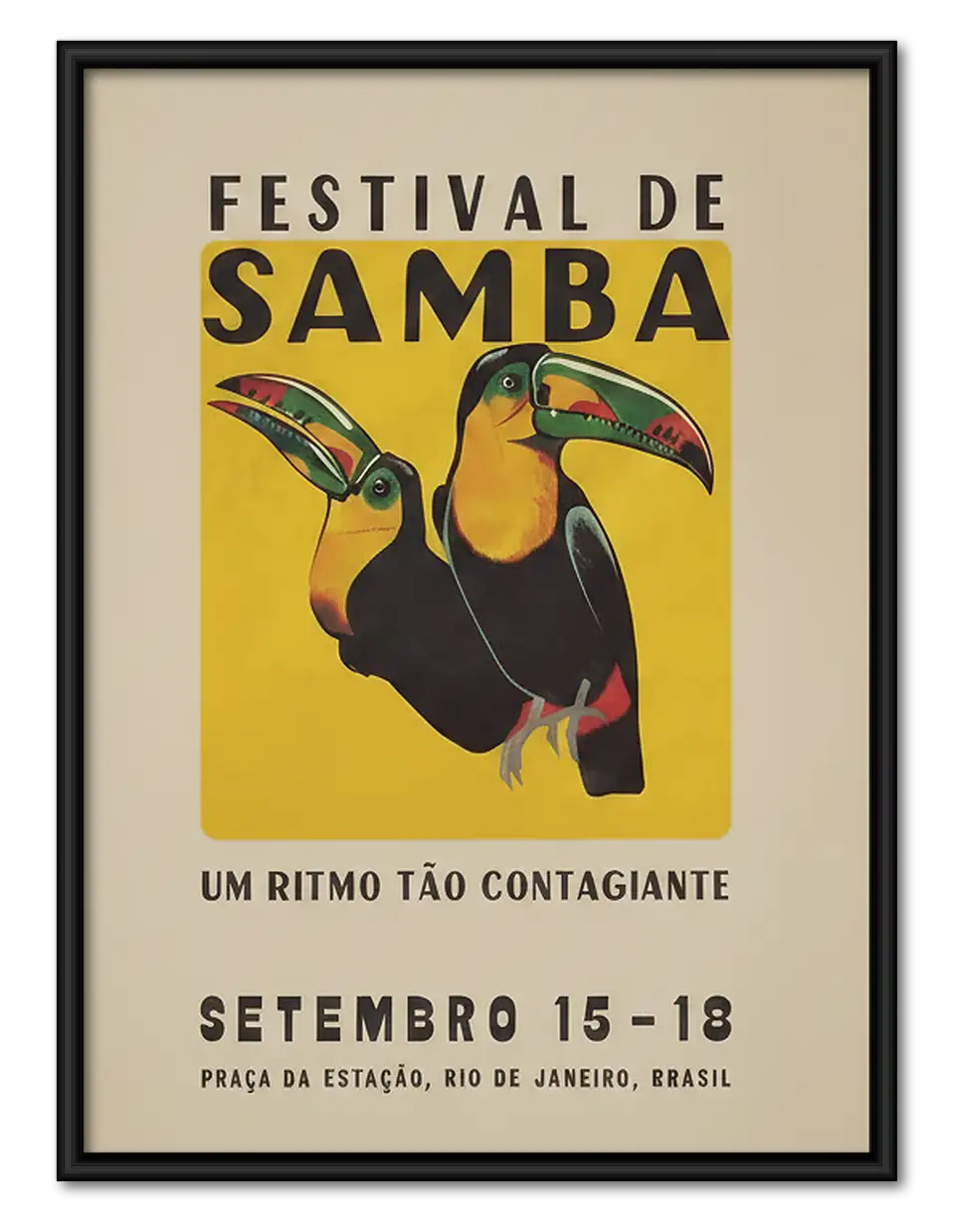 Festival de Samba Toucan Poster Wall Art 1