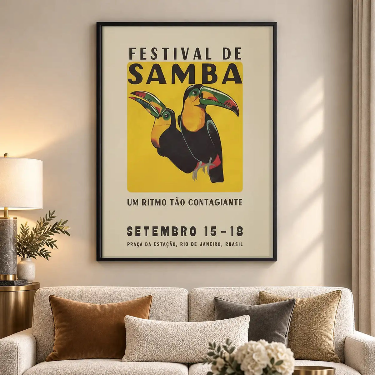 Festival de Samba Toucan Poster Wall Art 5