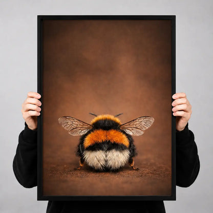 Fluffy Bumblebee Portrait Wall Art 3