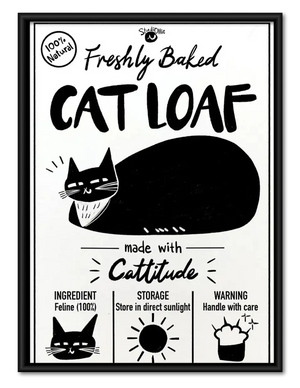Freshly Baked Cat Loaf Wall Art