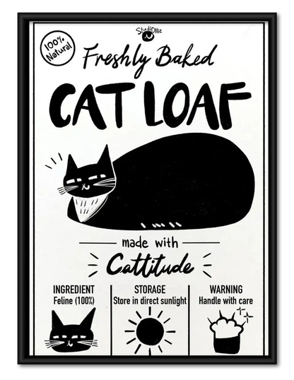 Freshly Baked Cat Loaf Wall Art 1