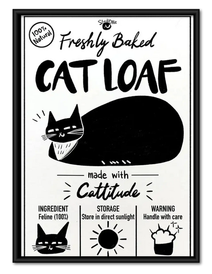Freshly Baked Cat Loaf Wall Art