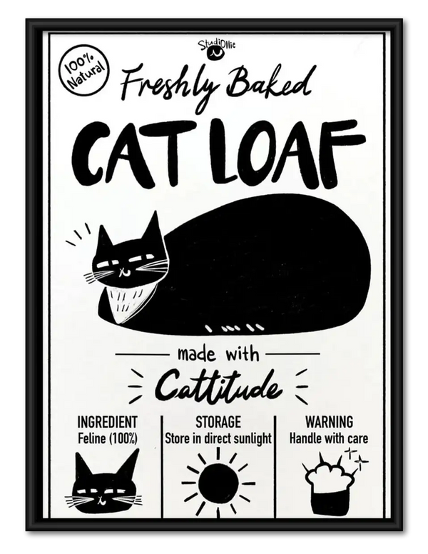 Freshly Baked Cat Loaf Wall Art