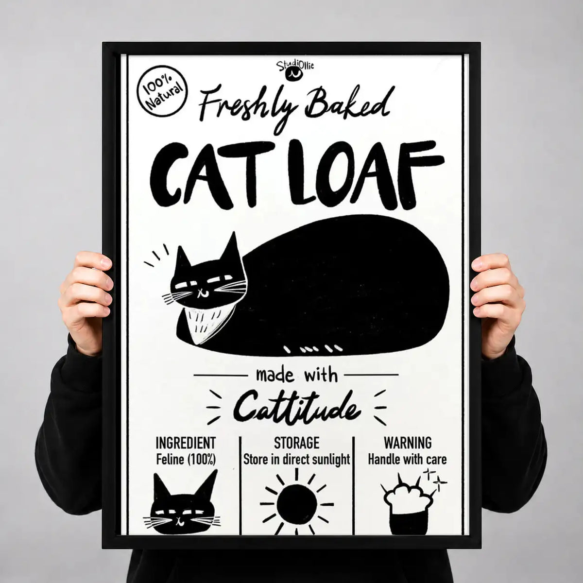 Freshly Baked Cat Loaf Wall Art 3