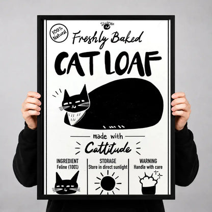 Freshly Baked Cat Loaf Wall Art 3