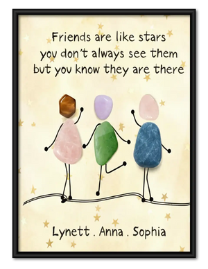 Friends Are Like Stars Wall Art