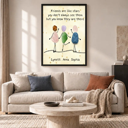 Friends Are Like Stars Wall Art 2