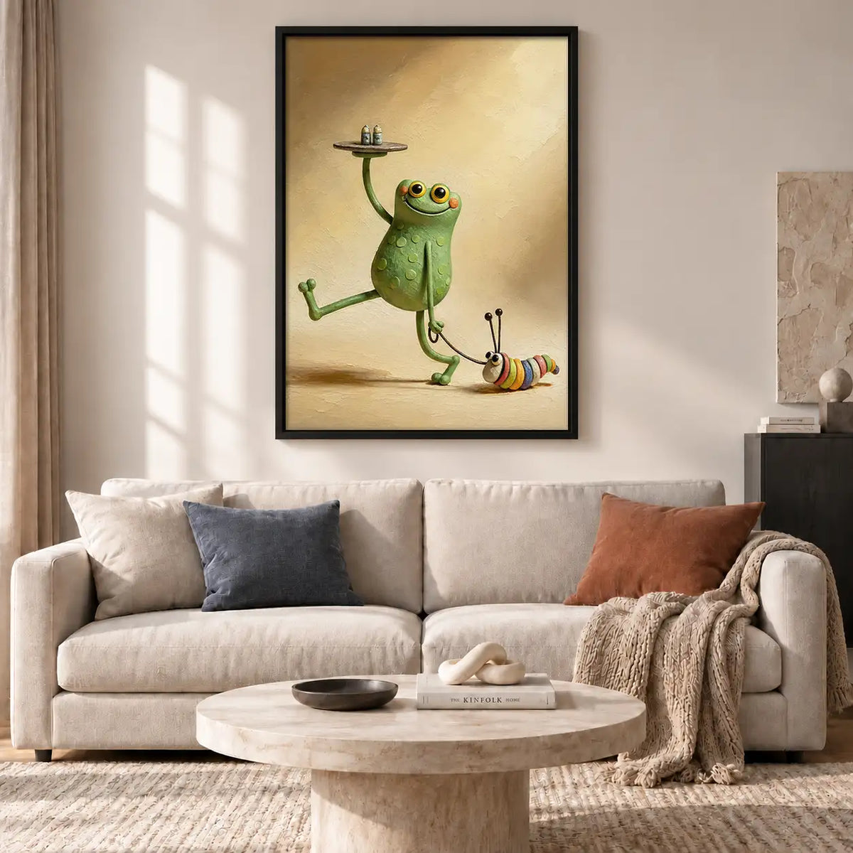 Frog Balancing Serving Tray Wall Art 2