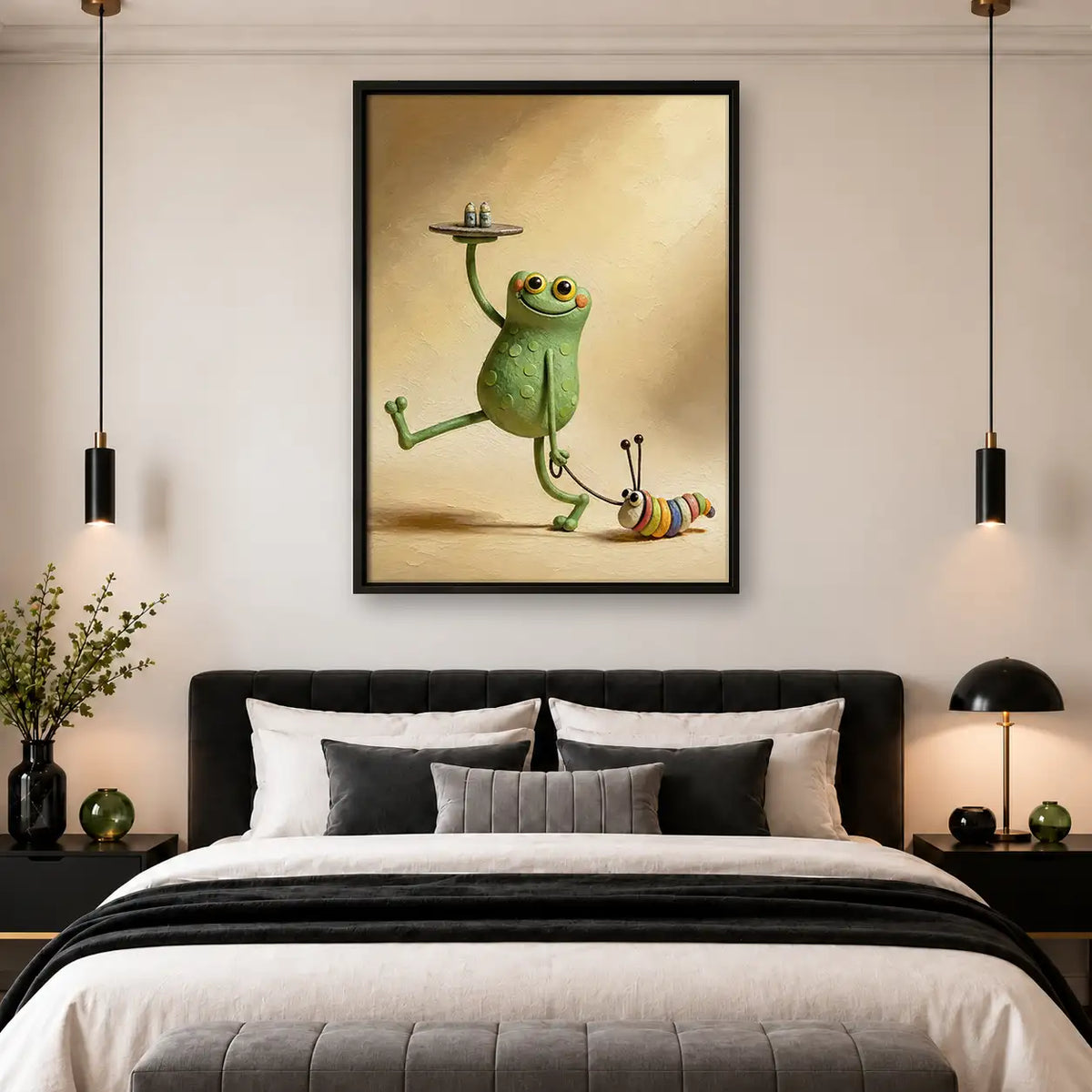 Frog Balancing Serving Tray Wall Art 4