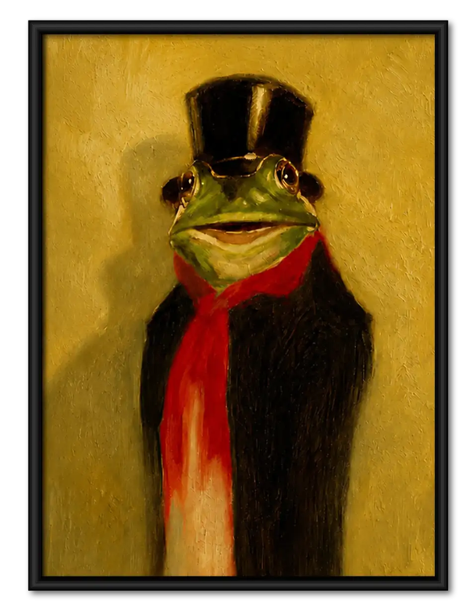 Frog Gentleman in Top Hat Wall Art 1