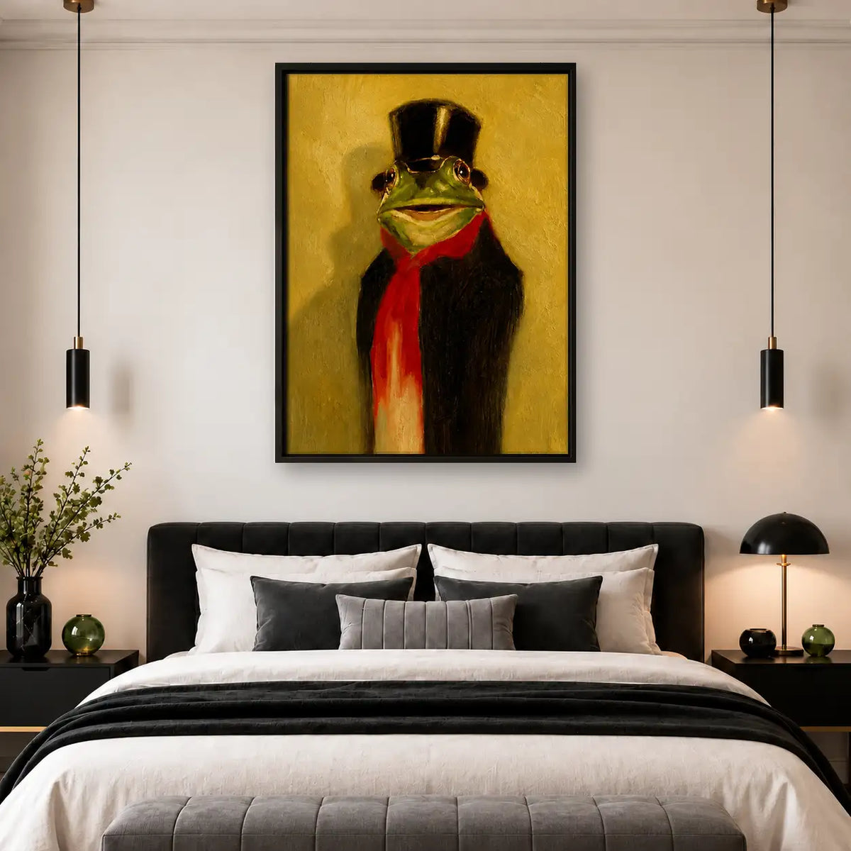 Frog Gentleman in Top Hat Wall Art 4