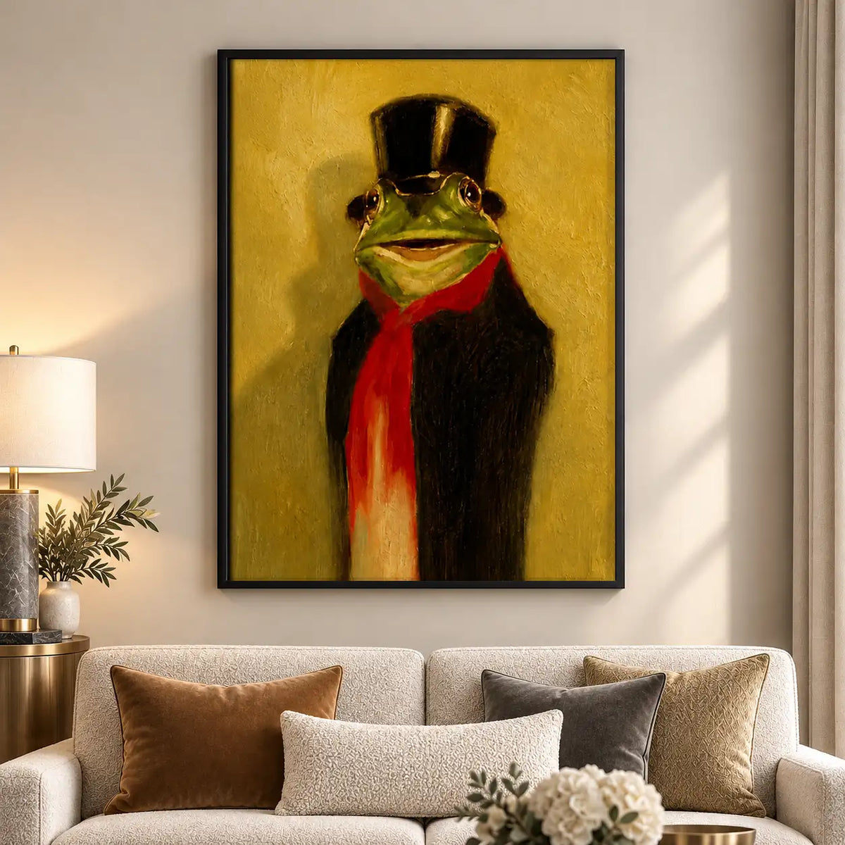 Frog Gentleman in Top Hat Wall Art 5