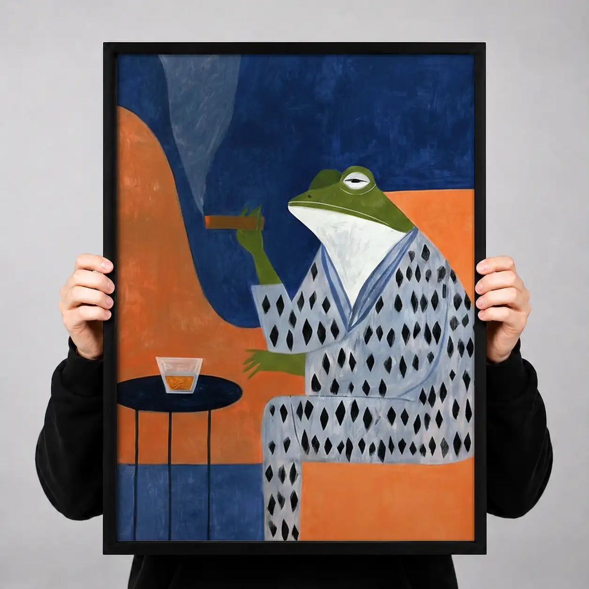 Frog in Patterned Suit Wall Art 3