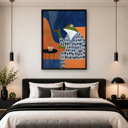 Frog in Patterned Suit Wall Art 4